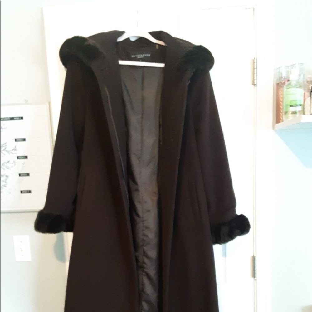 Donny Brooks Coat size Ten with Faux Fur on hood. In excellent condition.